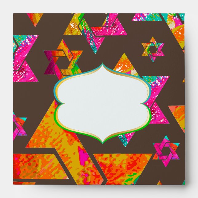 PixDezines Psychedelic Stars..of David, Envelopes (Front)