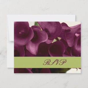 PixDezines purple calla lilies/diy RSVP Card