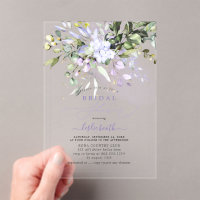 PixDezines Purple Gum Eucalyptus Bridal Shower