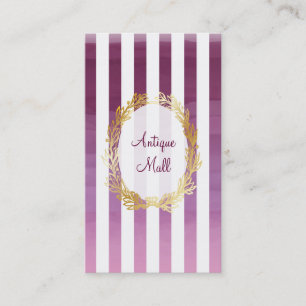 PixDezines radiant orchid stripes watercolor Business Card