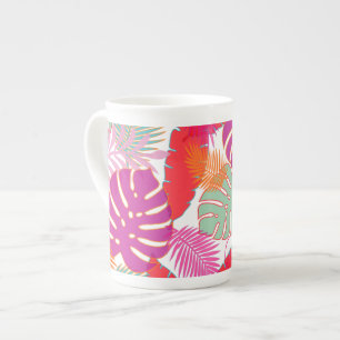 PixDezines rainforest/DIY background colour Bone China Mug