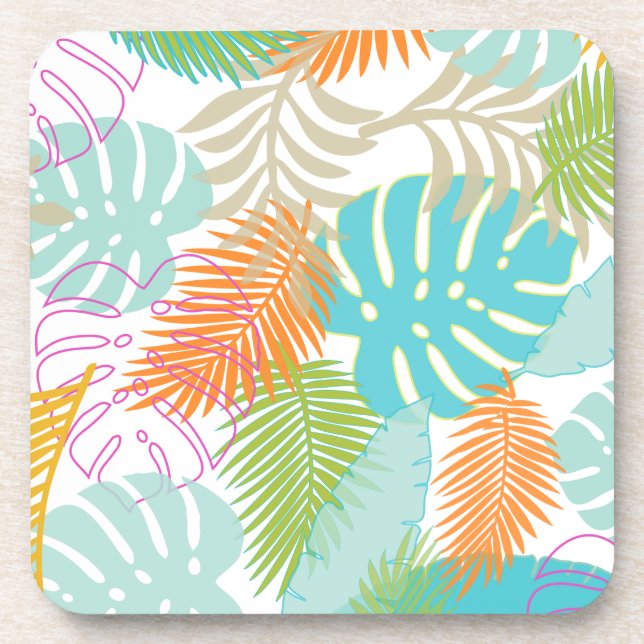 PixDezines rainforest/DIY background colour Coaster (Front)