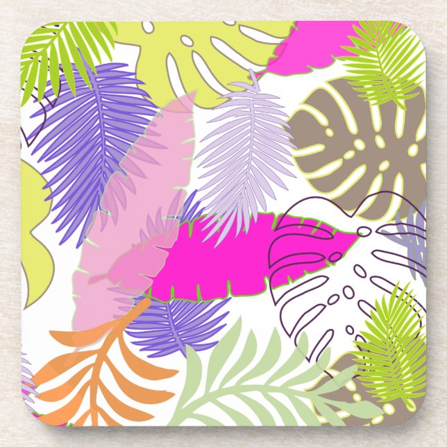 PixDezines rainforest/DIY background colour Coaster (Front)