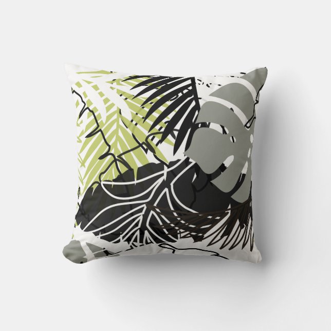PixDezines rainforest/diy background colours Cushion (Front)