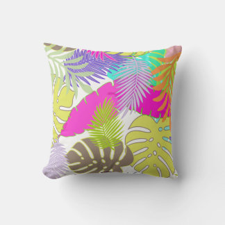 PixDezines rainforest/monstera/diy background Cushion