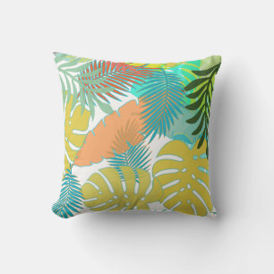 PixDezines rainforest/monstera/diy background Cushion