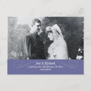 PixDezines Re-newing Vows, save the date/DIY Announcement Postcard