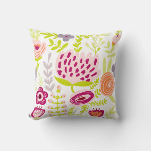 PixDezines red proteas/diy background Cushion