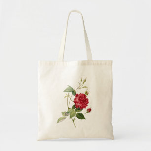 PixDezines Red Roses/Redoute Illustration/ Tote Bag