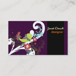 PixDezines Retro Chicks/DIY background colour Business Card