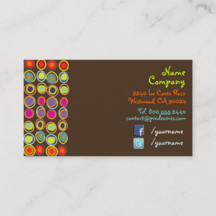 PixDezines Retro Design Business Cards