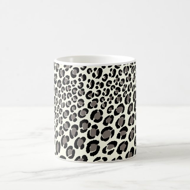 PixDezines Retro Leopard/DIY background colour! Coffee Mug (Center)