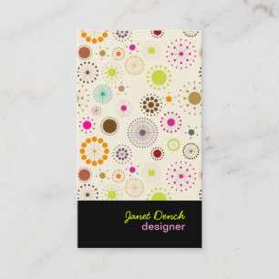 PixDezines Retro Stars Business Card