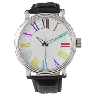 PixDezines roman numeros/diy background colour Watch