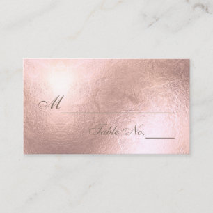PixDezines Rose Gold/Faux Foil/Place Cards
