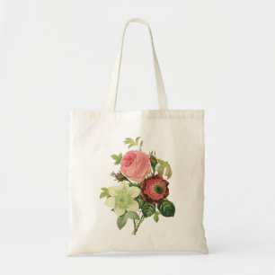 PixDezines Roses/Clementine/Anemone/Redoute Tote Bag
