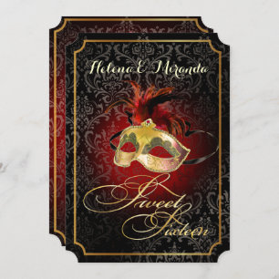 PixDezines Rossi Sweet 16 Masquerade/DIY colour!! Invitation