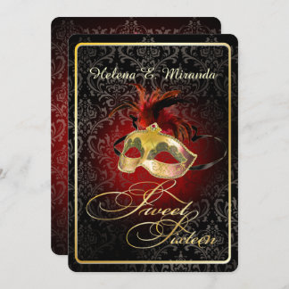 PixDezines Rossi Sweet 16 Masquerade/DIY colour!! Invitation