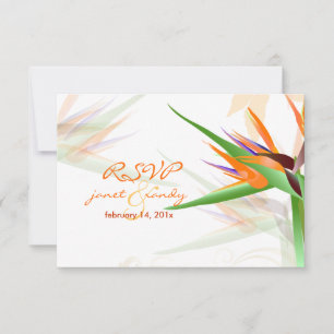PixDezines rsvp Bird of Paradise/DIY colour Card