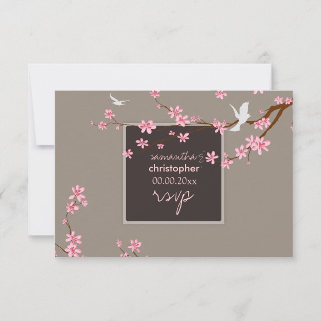 PixDezines rsvp Cherry blossom/diy background (Front)