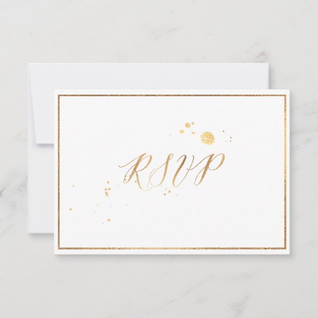 PixDezines RSVP Classic Faux Gold/DIY Colour (Front)