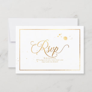 PixDezines RSVP Dazzled/Faux Gold/DIY Background