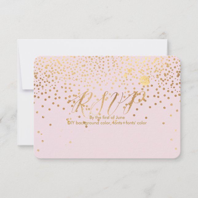 PixDezines RSVP Dazzled/Faux Gold/Rose Quartz (Front)