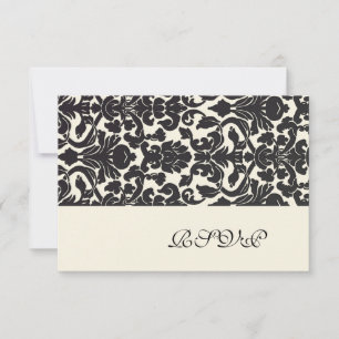 PixDezines rsvp (for 5x7) Black Flora Damask