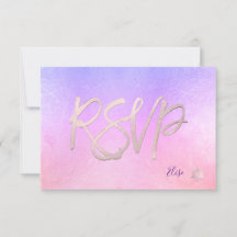 PixDezines RSVP H2 Ombre Purple+Pink Bat Mitzvah✡