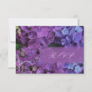 PixDezines RSVP Hydrangea, blue Card
