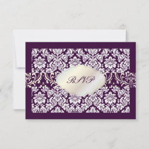 PixDezines rsvp moiré damask+Chandelier/DIY colour Card