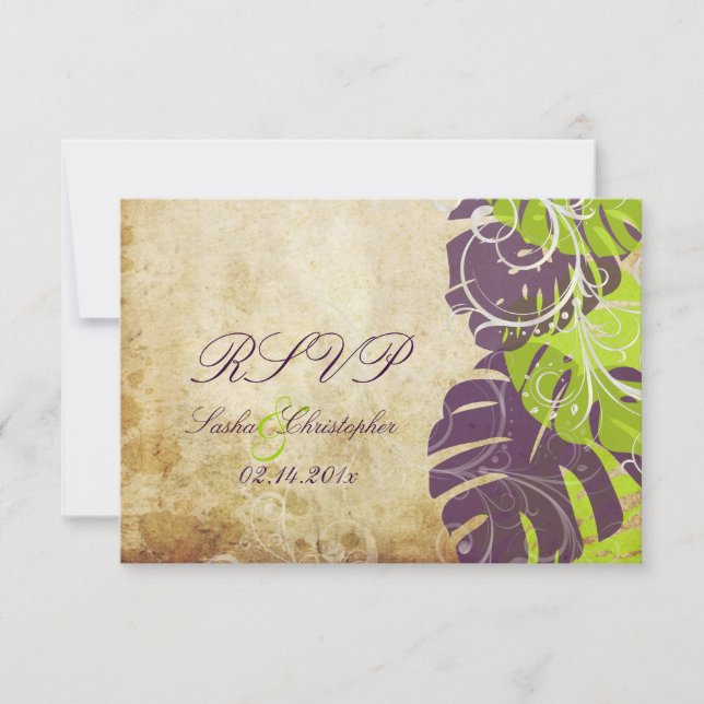 PixDezines rsvp Monstera, Tropical Foliage+Swirls (Front)