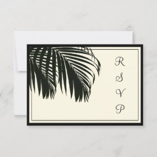PixDezines rsvp Palm fronds/beach/black+beige