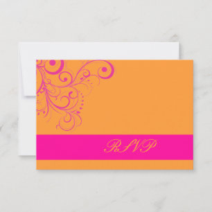 PixDezines rsvp Pink Swirls/DIY background colour! Card