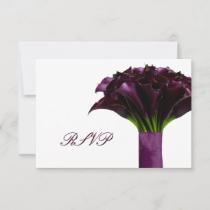 PixDezines rsvp purple calla lilies/diy Card