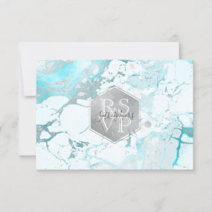 PixDezines RSVP Silver Honeycomb Bar Mitzvah ✡ Card
