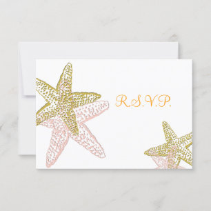 PixDezines rsvp, starfish for 5x7 RSVP Card