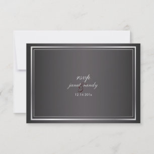 PixDezines rsvp template/faux bronze