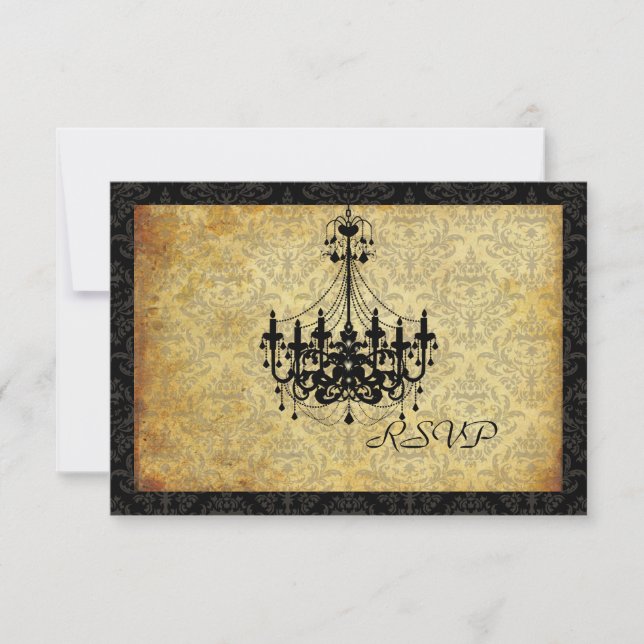 PixDezines rsvp Vintage Chandelier+damask (Front)
