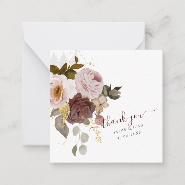 PixDezines Rustic Boho Autumn Flowers Card (Front)