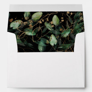 PixDezines Rustic Watercolor Greenery Eucalyptus Envelope