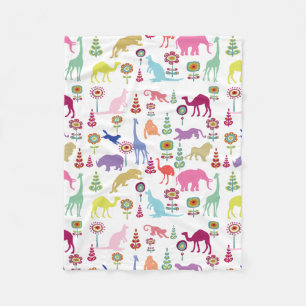PixDezines safari garden Fleece Blanket