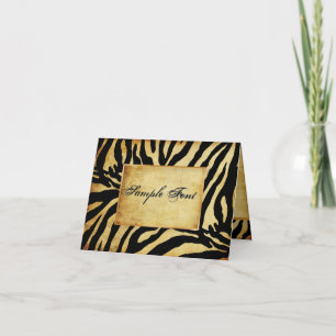 PixDezines safari/vintage zebra/DIY fonts+colour! Thank You Card