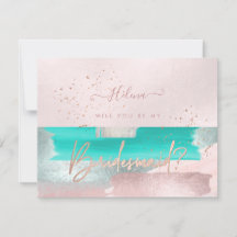 PixDezines Sage Blush+Aqua Will You .. Bridesmaid
