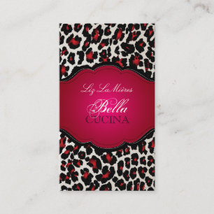 PixDezines Sassy cheetah print/diy background Business Card