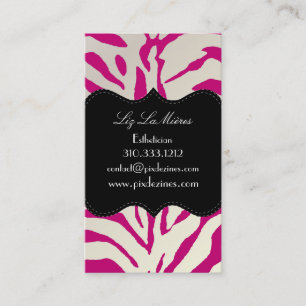 PixDezines Sassy zebra print Business Card