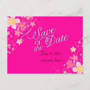 PixDezines/save date/hula dream/diy colour Announcement Postcard