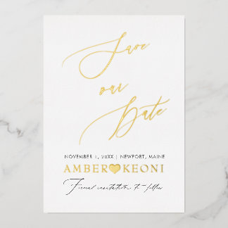 PixDezines Save our Date Luxe Calligraphy