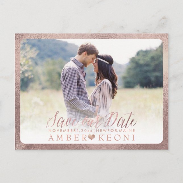 PixDezines Save the Date/Fancy Script Announcement Postcard (Front)