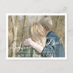 PixDezines Save the Date/Fancy Script Announcement Postcard